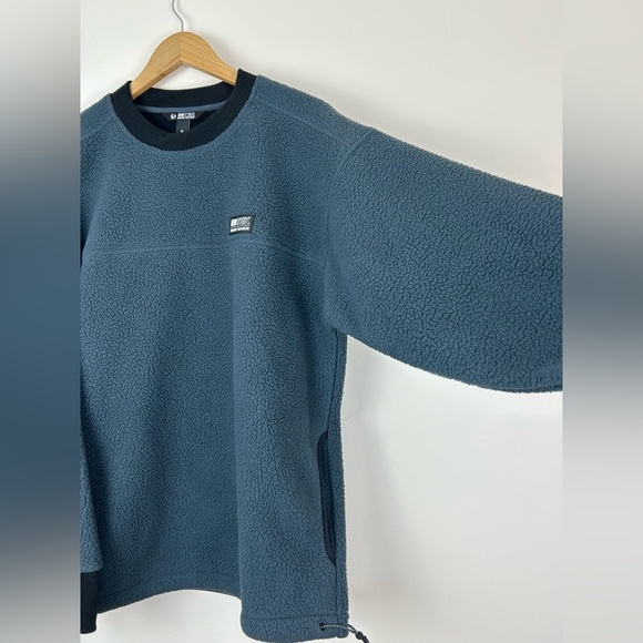 Eddie Bauer EBTEK Men's Gray Black Crewneck Fleece - Picture 2 of 7